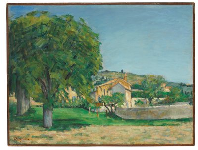Chestnut Trees and Farm at Jas de Bouffan by Paul Cézanne
