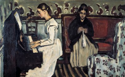 Girl at the Piano Overture to Tannhäuser, c1868 by Paul Cézanne