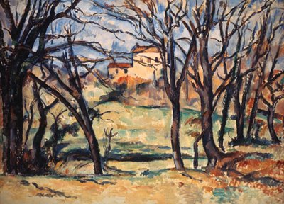 House behind Trees on the Road to Tholonet by Paul Cézanne