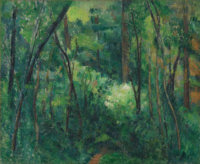 Interior of a Forest by Paul Cézanne