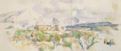 The Sainte-Victoire Mountain Seen from Lauves by Paul Cézanne