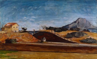 The Trench with the Sainte-Victoire Mountain by Paul Cézanne
