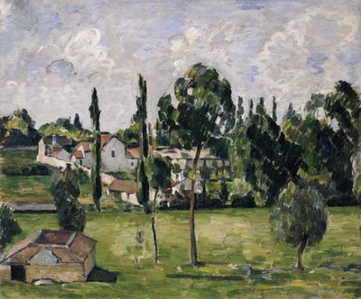 Landscape with Waterline by Paul Cézanne