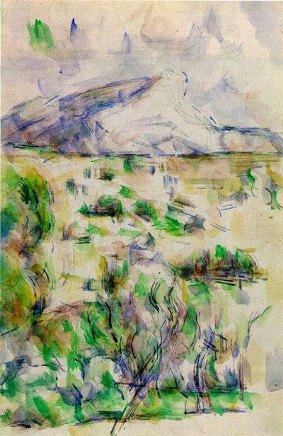 Mont Sainte Victoire from les Lauves, 1902-06 by Paul Cézanne