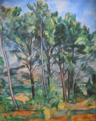 Montagne Sainte-Victoire and Viaduct from Valcros by Paul Cézanne