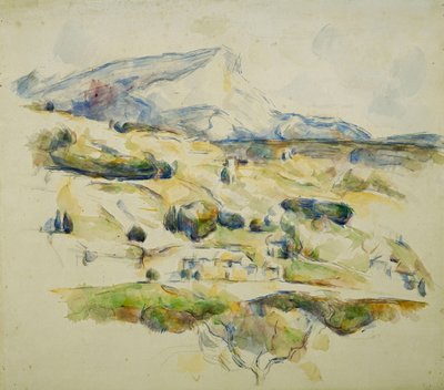 Mount Sainte Victoire Looking Towards Lauves by Paul Cézanne