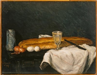 Still Life: Bread and Eggs by Paul Cézanne