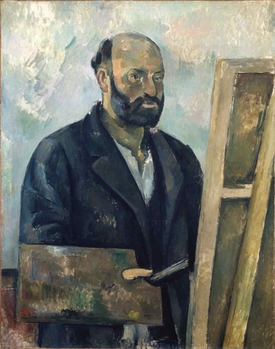 Portrait of the Artist with a Palette, c1890 by Paul Cézanne