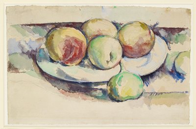 Still Life of Peaches and Figs, late 19th century by Paul Cézanne