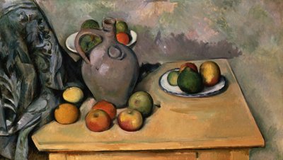 Still Life with Blue Drapery, c.1893-94 by Paul Cézanne