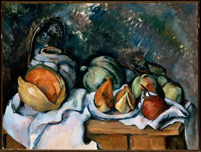 Still Life with Fruit and a Ginger Pot by Paul Cézanne