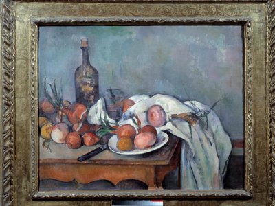Still Life with Onions by Paul Cézanne