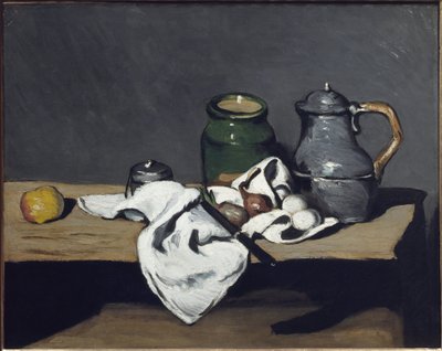 Still Life with a Kettle by Paul Cézanne