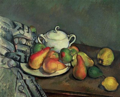 Still Life with Sugar Basin and Fruit by Paul Cézanne