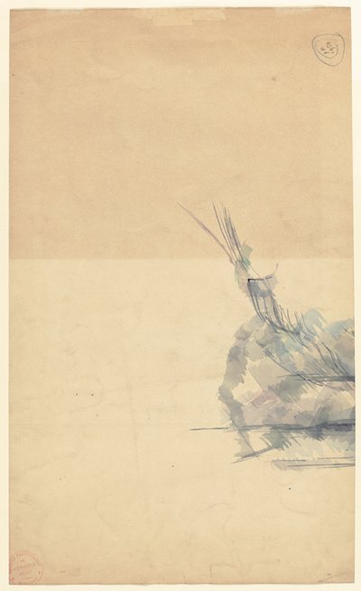 Study of a Rock by Paul Cézanne