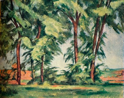Tall Trees at the Jas de Bouffan, c1883 by Paul Cézanne