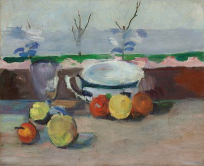 Cup, Glass and Fruits, III, c.1877 by Paul Cézanne