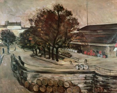 The Halle aux Vins, seen from the rue de Jussieu, 1872 by Paul Cézanne