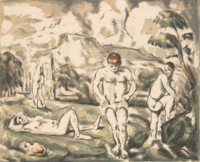 The Large Bathers by Paul Cézanne
