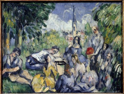 The breakfast on the grass by Paul Cézanne