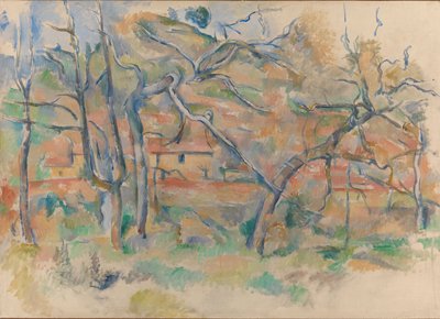 Trees and Houses, Provence by Paul Cézanne