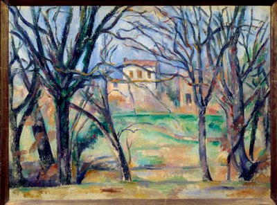 Trees and Houses by Paul Cézanne