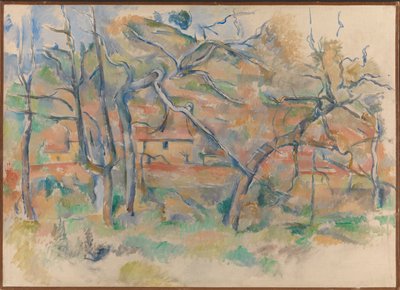 Trees and House, Provence by Paul Cézanne
