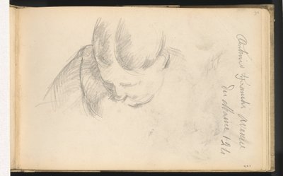 Woman Leaning Forward by Paul Cézanne