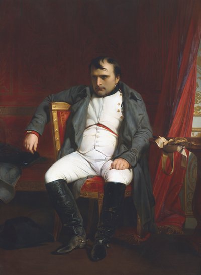 Napoleon at Fontainebleau During the First Abdication - 31 March 1814 by Paul Delaroche