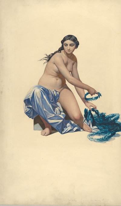 Study for a Figure of Fame, from the Hémicycle des Beaux-Arts, École des Beaux-Arts by Paul Delaroche