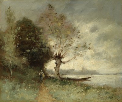 Bank of the Loire Near Chouze by Paul Desire Trouillebert