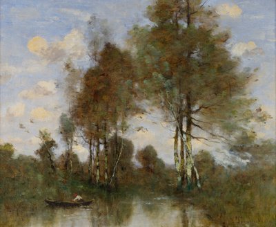 Boatman on a River by Paul Desire Trouillebert