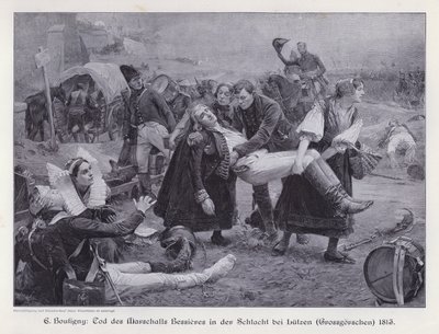 Death of Marshal Bessieres at the Battle of Lutzen by Paul Émile Boutigny