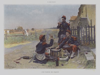 A Game of Piquet by Paul Émile Boutigny
