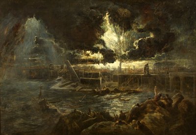 The Destruction of Pompeii, c.1835 by Paul Falconer Poole