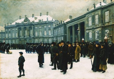 Changing of the Guard at Amalienborg Palace, 1902-1903 by Paul Fischer