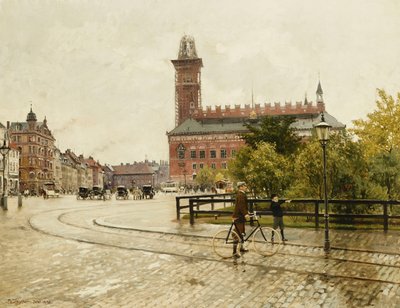 Raadhuspladsen, Copenhagen, 1893 by Paul Fischer