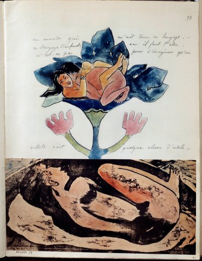 Album Noa (or Noa Noa) by Paul Gauguin: Folio 75 by Paul Gauguin