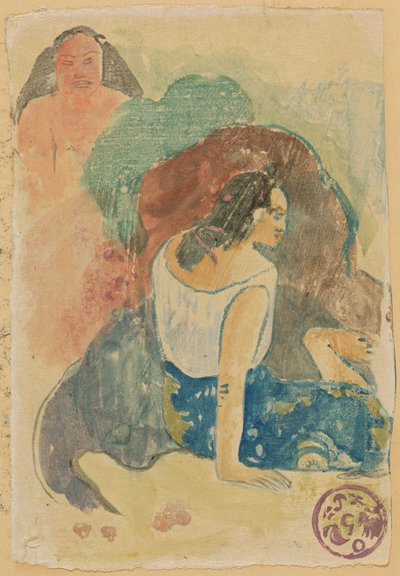 Words of the Devil [recto] by Paul Gauguin