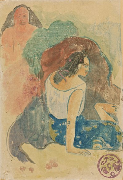 Arearea no Varua Ino (Words of the Devil), 1894 by Paul Gauguin