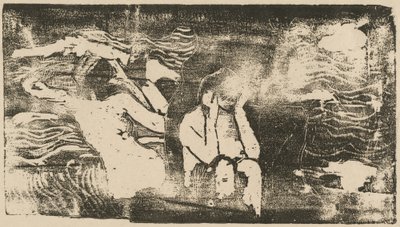 At the Black Rocks, in or after 1895 by Paul Gauguin