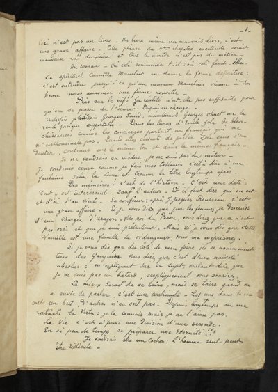 Before and After - First Page of Main Text by Paul Gauguin