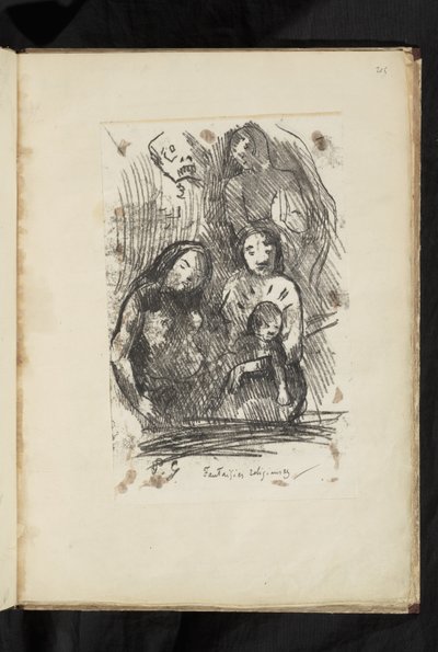 Before and After - Nativity Fragment by Paul Gauguin