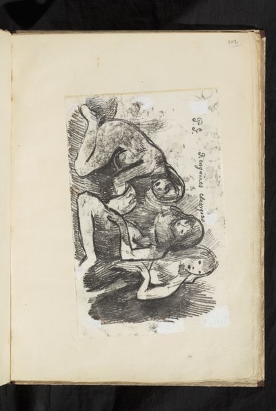 Nativity fragment by Paul Gauguin