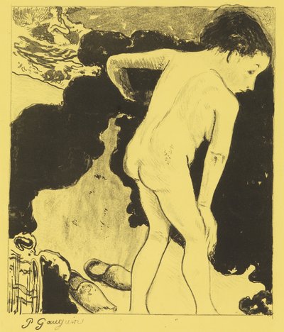Bathers in Brittany, from the Volpini Suite: Dessins lithographiques by Paul Gauguin