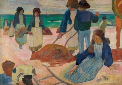 Breton Seaweed Gatherers (II). 1889 by Paul Gauguin