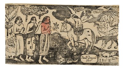 Change of Residence, from the Suite of Late Woodblock Prints by Paul Gauguin