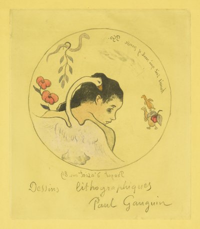 Design for a China Plate by Paul Gauguin