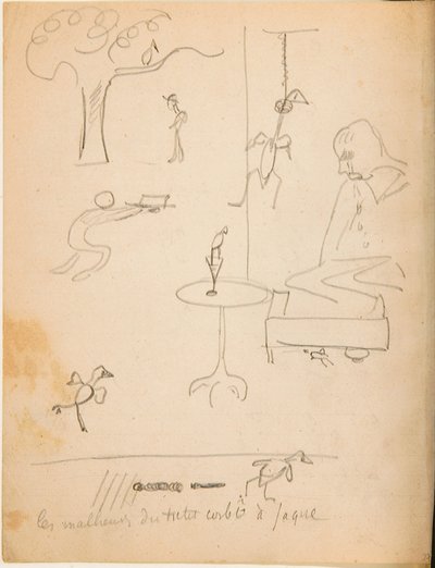 Drawing from an Album of Drawings Produced for the Young Jacques Bousquet by Paul Gauguin