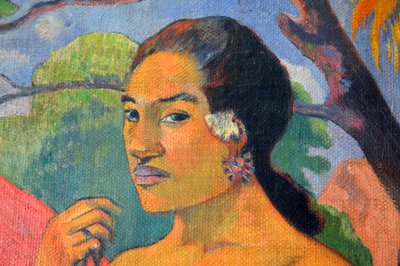 Woman Holding a Fruit. Where Are You Going by Paul Gauguin